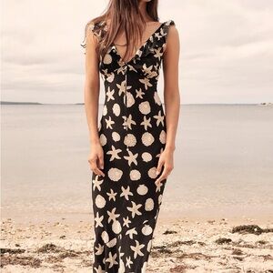 SAYLOR NYC Gali Seashell Print Maxi Dress- medium- worn once